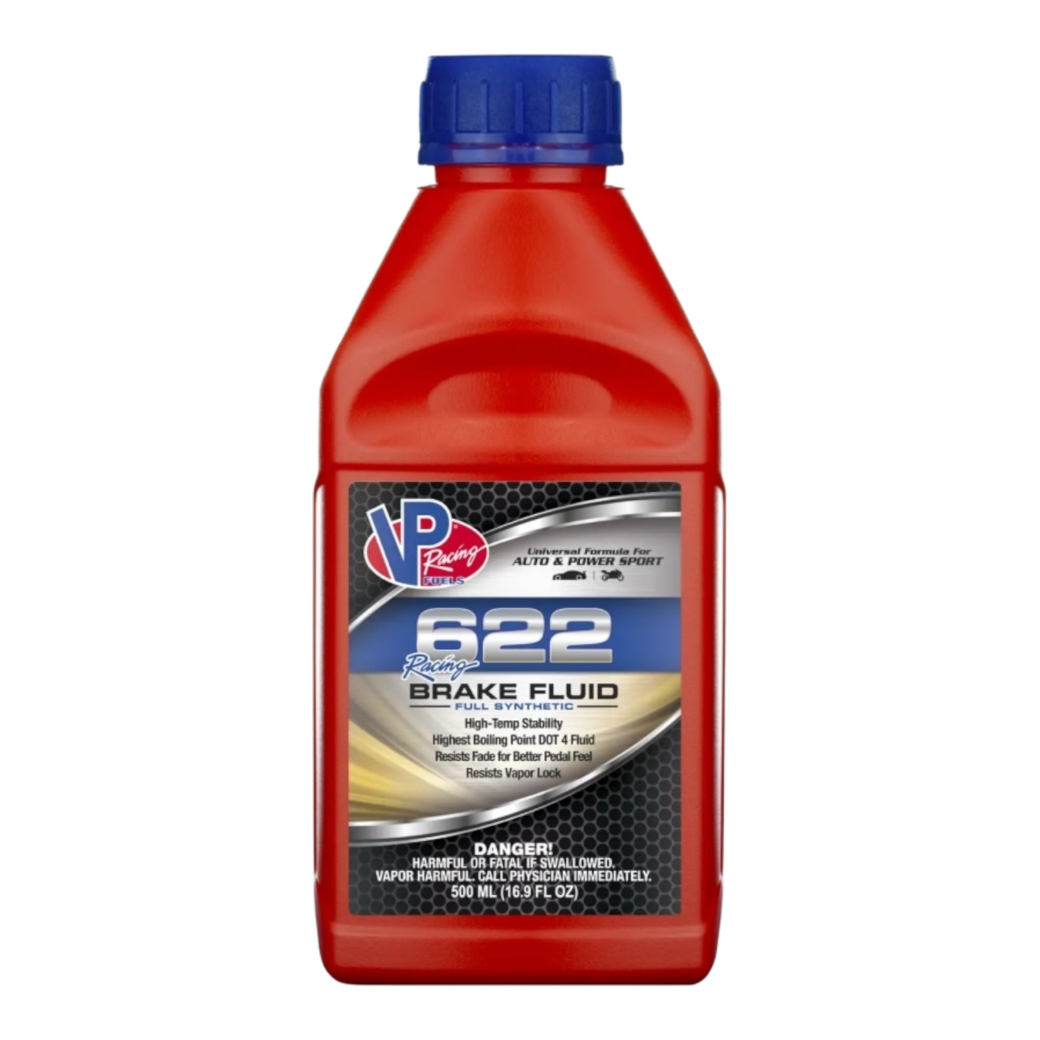 Liquide de frein de course VP Racing 622: DOT 4 full synthétique 500ml